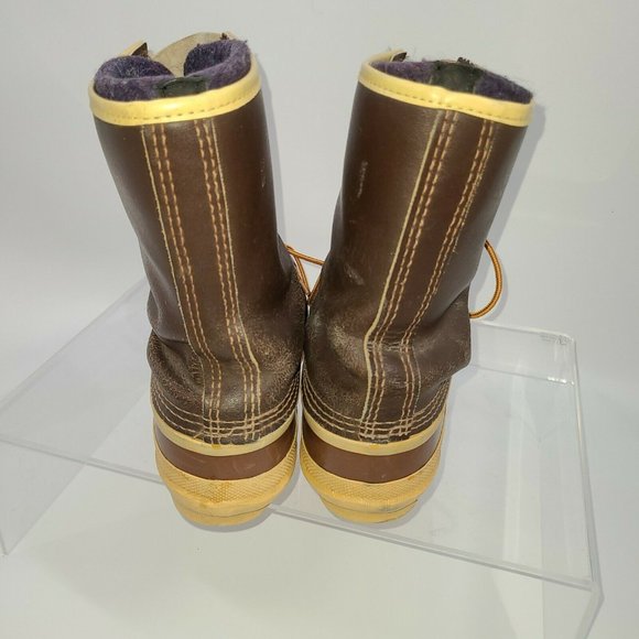 Mens Vintage Sorel Arctic‎ Pac Kaufman Canada Brown Snow Duck Boots Size 7